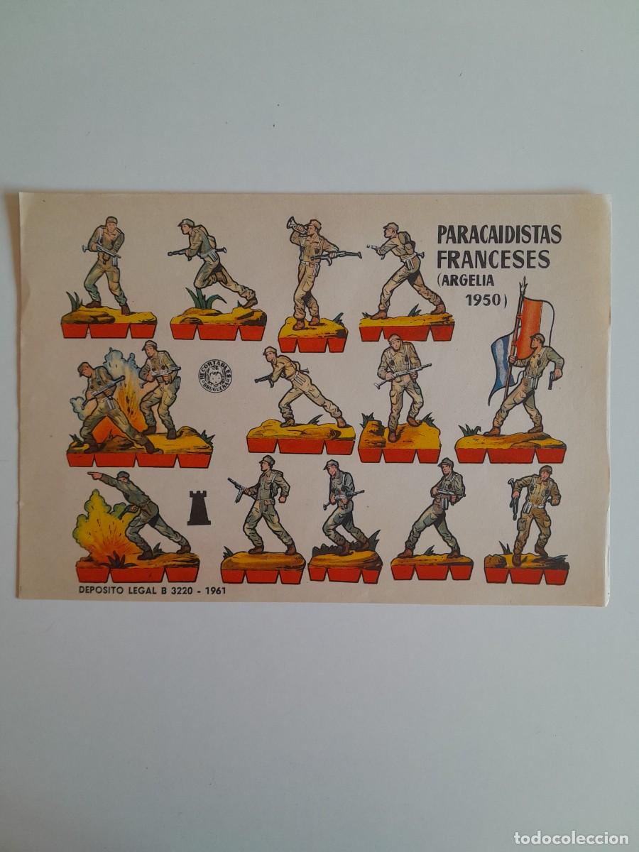 Coleccionismo recortables: RECORTABLES EDITORIAL BRUGUERA - PARACAIDISTAS FRANCESES (ARGELIA, 1950)