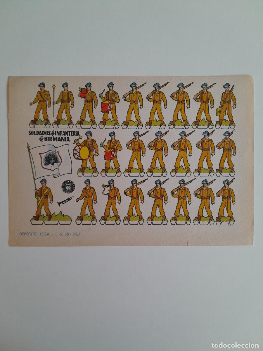 Coleccionismo recortables: RECORTABLES EDITORIAL BRUGUERA - SOLDADOS DE INFANTER&Iacute;A DE BIRMANIA