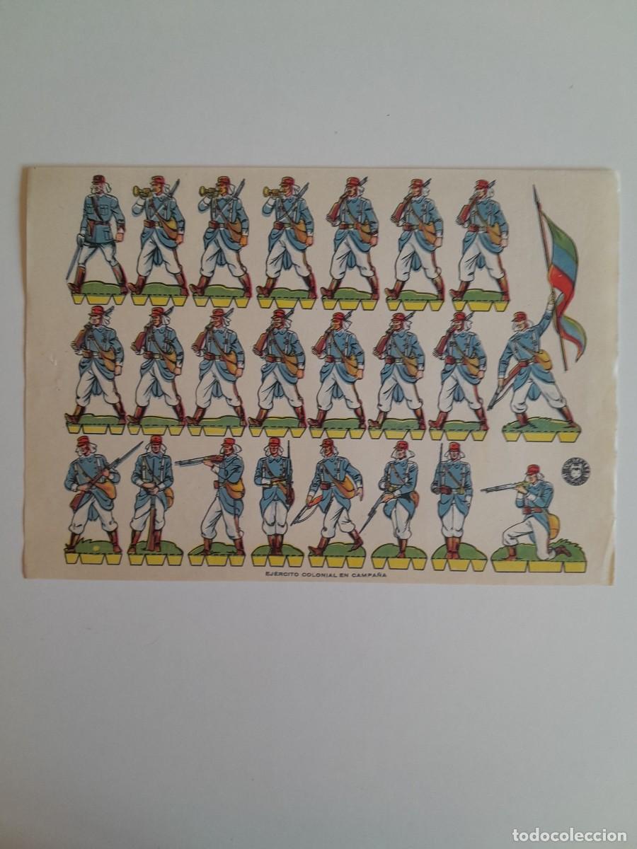 Coleccionismo recortables: RECORTABLES EDITORIAL BRUGUERA - EJ&Eacute;RCITO COLONIAL EN CAMPA&Ntilde;A