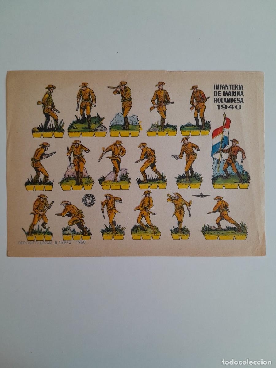 Coleccionismo recortables: RECORTABLES EDITORIAL BRUGUERA - INFANTER&Iacute;A DE MARINA HOLANDESA 1940