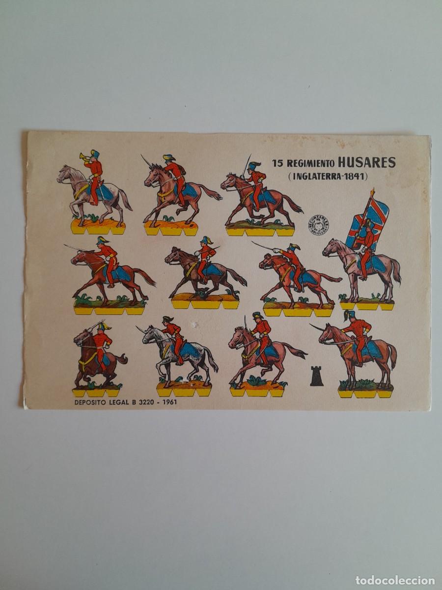 Coleccionismo recortables: RECORTABLES EDITORIAL BRUGUERA - 15 REGIMIENTO DE H&Uacute;SARES (INGLATERRA, 1841)