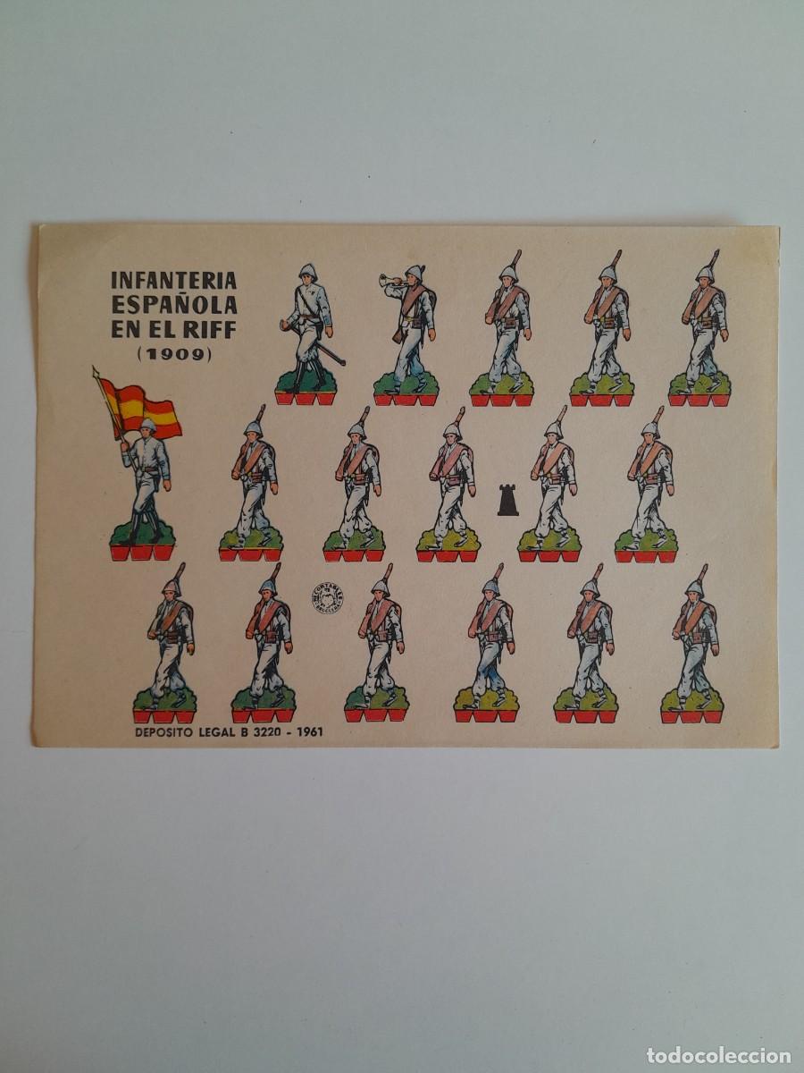 Coleccionismo recortables: RECORTABLES EDITORIAL BRUGUERA - INFANTER&Iacute;A ESPA&Ntilde;OLA EN EL RIF (1909)
