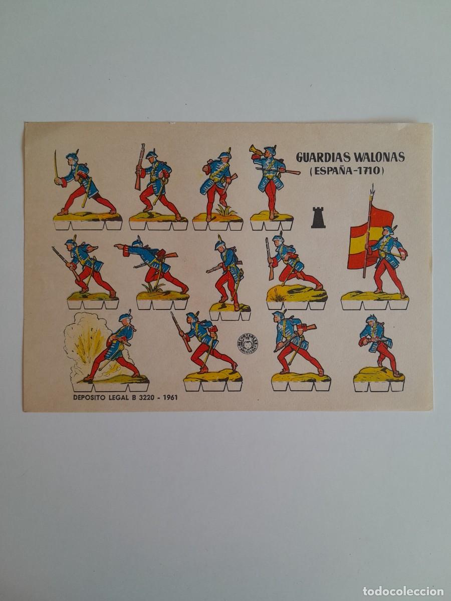 Coleccionismo recortables: RECORTABLES EDITORIAL BRUGUERA - GUARDIAS WALONAS (ESPA&Ntilde;A, 1710)