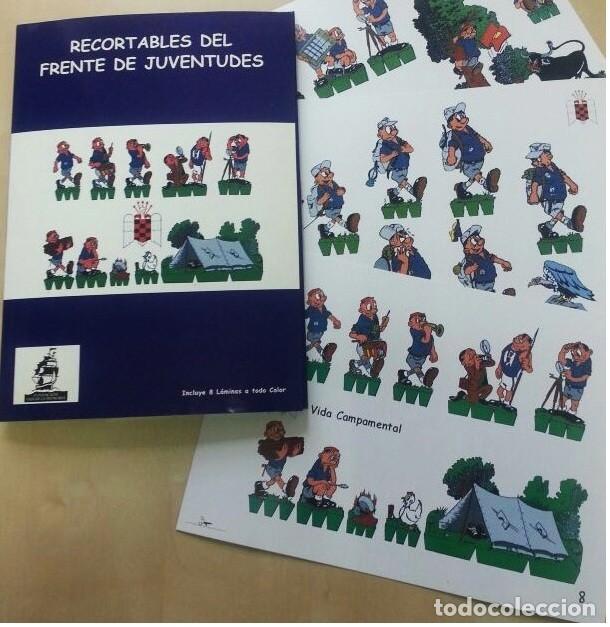 Coleccionismo recortables: RECORTABLES DEL FRENTE DE JUVENTUDES ESTUCHE QUE INCLUYE 8 LAMINAS ACOLOR FUNDACION SALVAR LA MEMORI