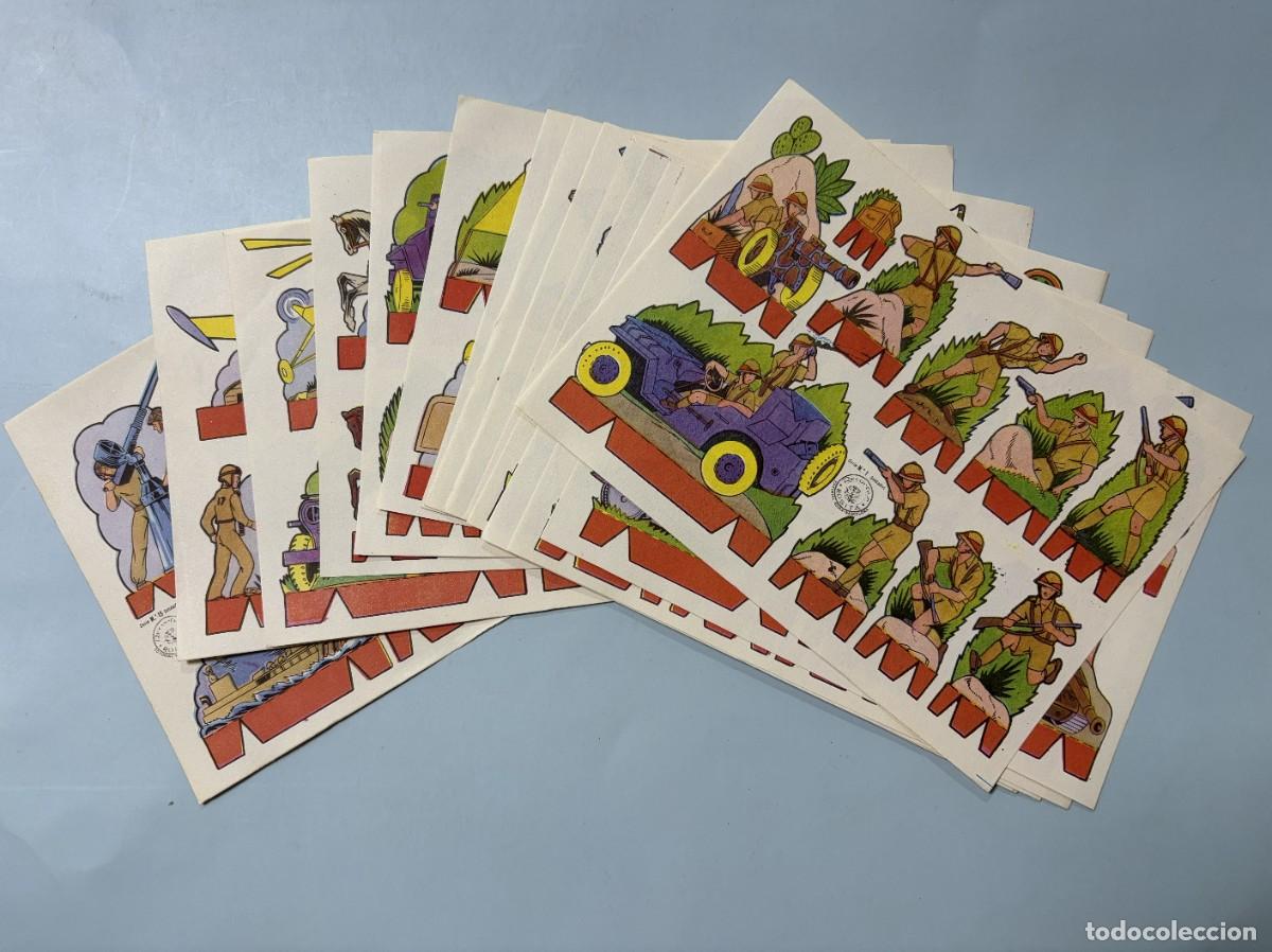 Coleccionismo recortables: COLECCI&Oacute;N COMPLETA 15 L&Aacute;MINAS RECORTABLES ROSITA &ndash; SOLDADOS &ndash; ED. ROMA