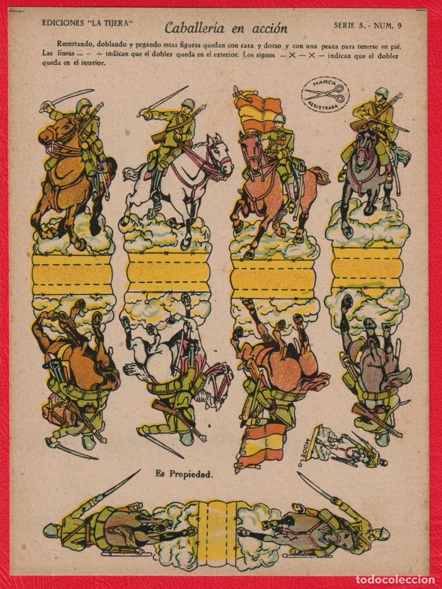 Coleccionismo recortables: Caballeria en Acci&oacute;n - Ediciones La Tijera - Serie 5 Num. 9
