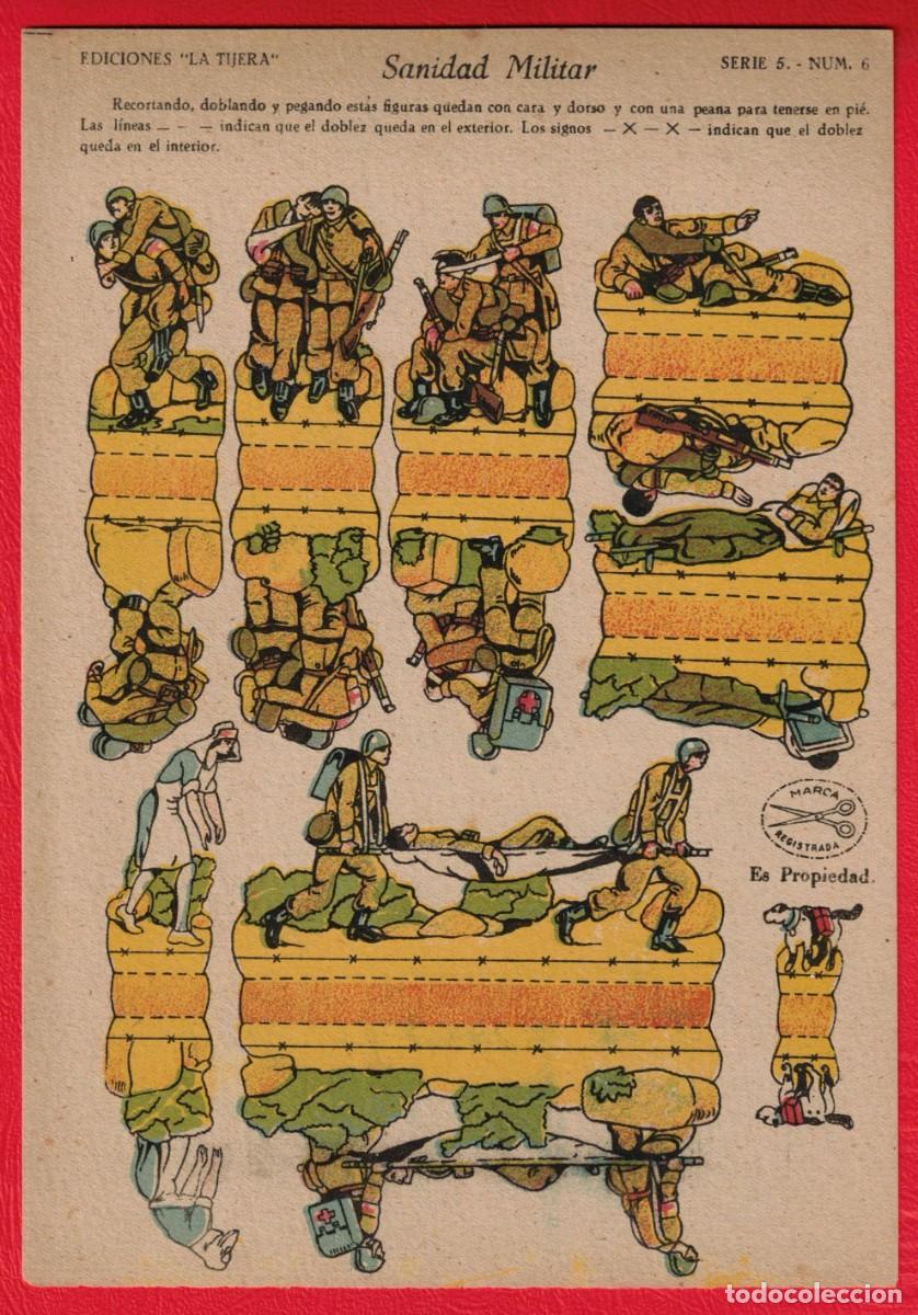 Coleccionismo recortables: Sanidad Militar - Ediciones La Tijera - Serie 5 Num. 6