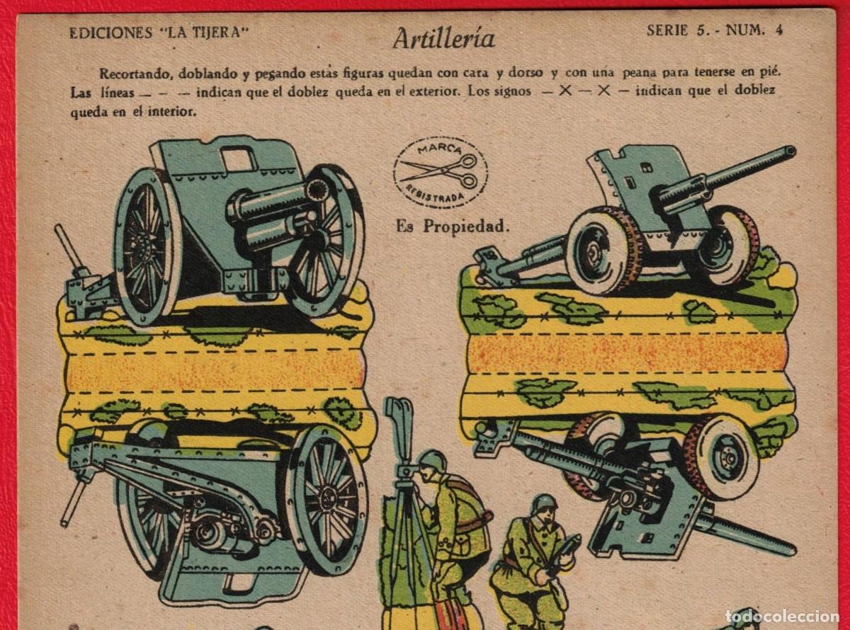 Coleccionismo recortables: Artilleria - Ediciones La Tijera - Serie 5 Num. 4