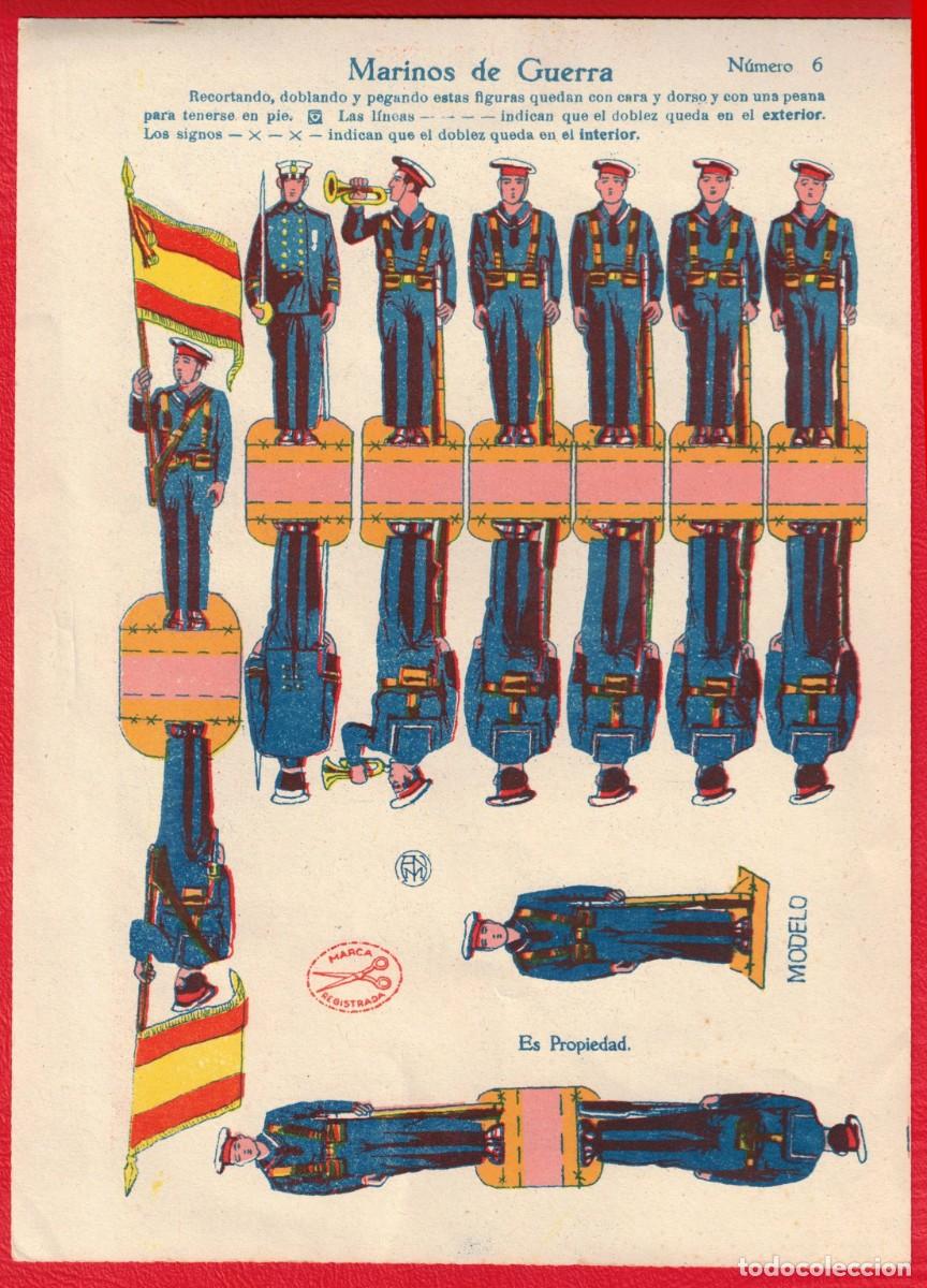 Coleccionismo recortables: Marinos de Guerra - Ediciones La Tijera - N&uacute;mero 6