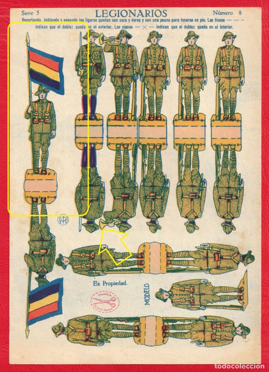 Coleccionismo recortables: Legionarios II Republica - Ediciones La Tijera - Serie 5 Num. 8 - Recortable