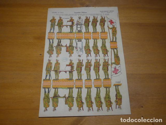 Coleccionismo recortables: Antiguo recortable de Sanidad militar. Ediciones La Tijera. Guerra civil