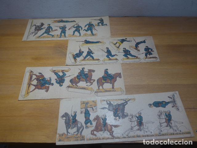 Coleccionismo recortables: Lote de 4 antiguos recortables espa&ntilde;oles de Guerra civil, originales y raros.