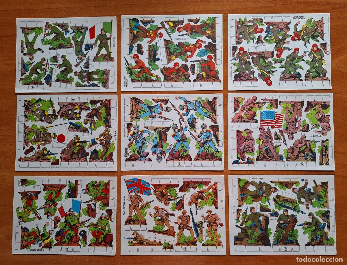 Collezionismo Figurine da Ritagliare: NUEVE RECORTABLES MILITARES - ESTAMPAS DE ESPA&Ntilde;A - COMPLETA