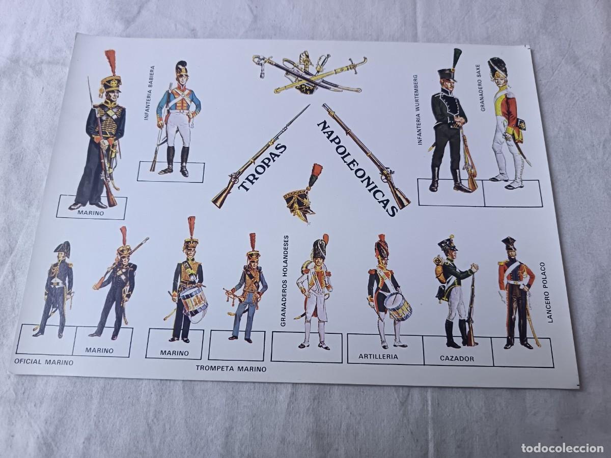 Coleccionismo recortables: Antigua Hoja de Recortable, Tropas Napole&oacute;nicas
