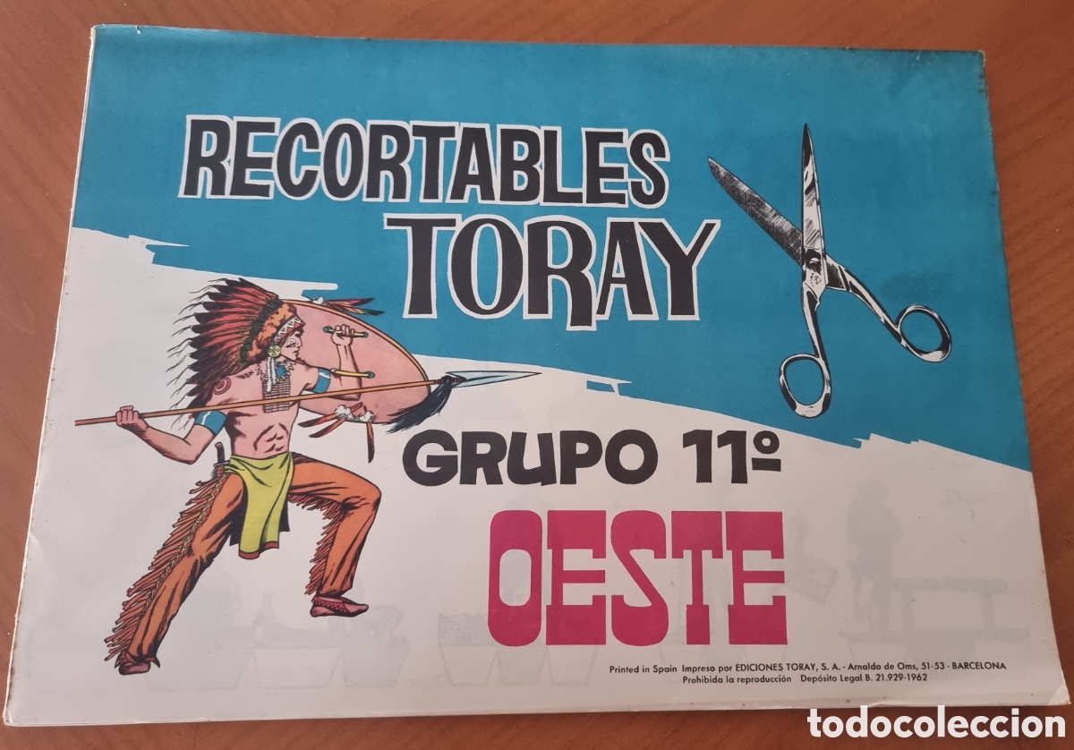 Coleccionismo recortables: Libro de recortables Toray Oeste, con 32 recortables originales