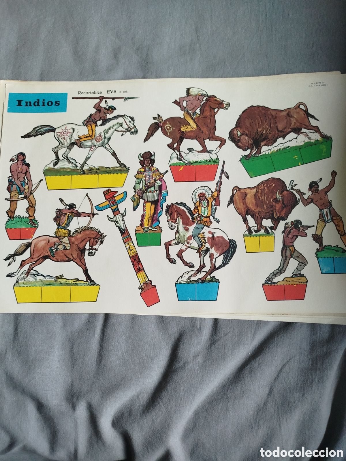 Coleccionismo recortables: Recortables Eva.indios