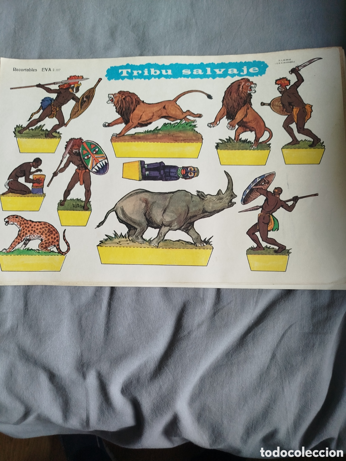 Coleccionismo recortables: Recortables Eva.tribu salvaje