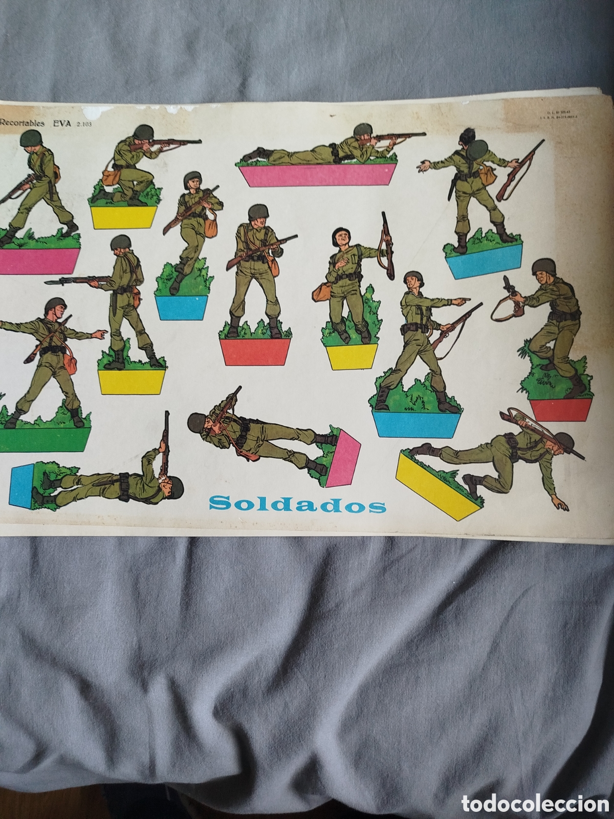 Coleccionismo recortables: Recortables Eva soldados
