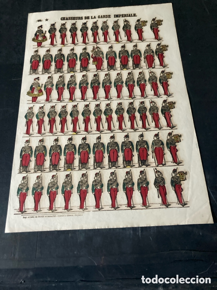 Coleccionismo recortables: Recortable Epinal Chasseurs de la Garde Imperiale