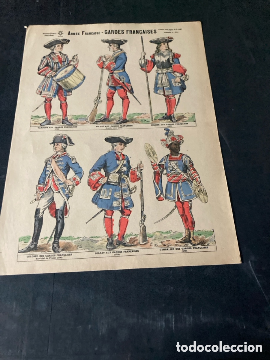 Coleccionismo recortables: Recortable arnada francesa soldados franceses