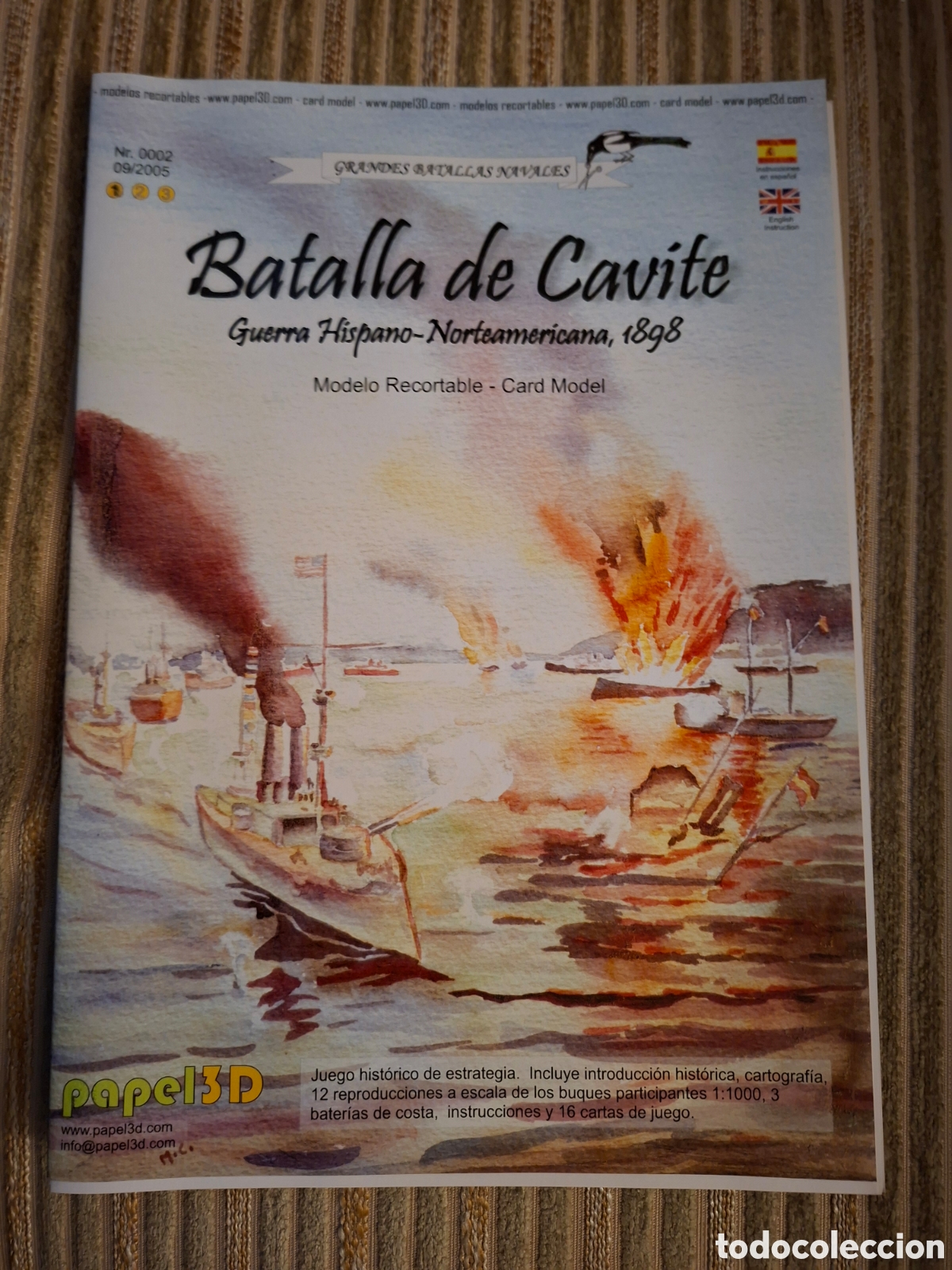 Coleccionismo recortables: RECORTABLE de BATALLA DE CAVITE - Foto 2
