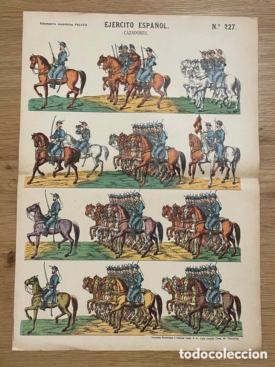 Sammeln von Bastelb&ouml;gen: Ej&eacute;rcito espa&ntilde;ol. Cazadores. Paluzie. N&uacute;mero 227.