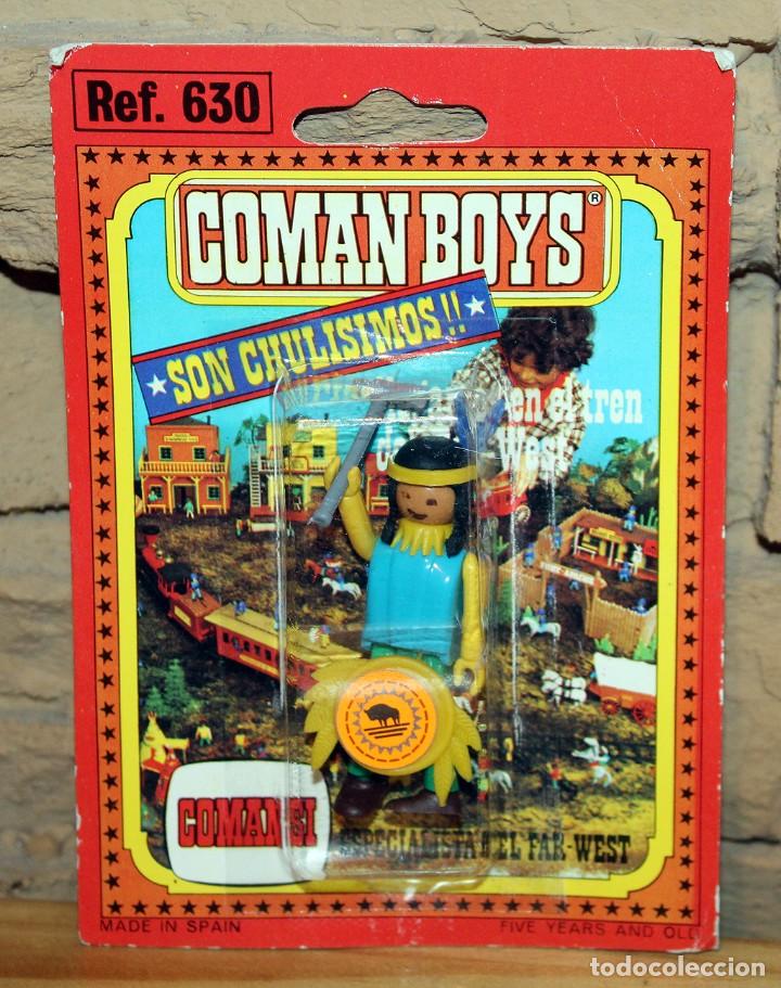 Coman Boys: COMAN BOYS - BLISTER FIGURA INDIO - REF. 630 - NUEVO, SIN USO - OESTE - Foto 1 - 227572620