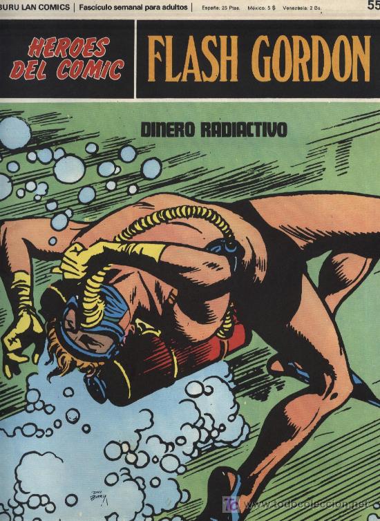 C&oacute;mics: Flash Gordon  -  Heroes del Comic, n&ordm;: 55  -  Burulan Ediciones 1972 - Foto 1