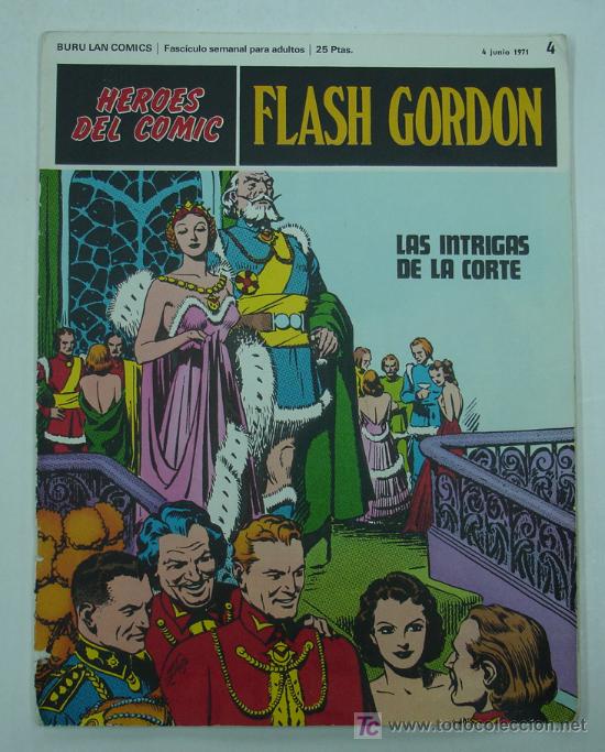 C&oacute;mics: HEROES DEL COMIC. FLASH GORDON. LAS INTRIGAS DE LA CORTE. BURU LAN COMICS. 1971. N&ordm; 4. - Foto 1