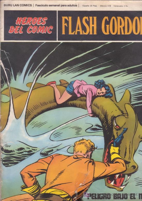 C&oacute;mics: FLASH GORDON. Colecci&oacute;n H&eacute;roes del comic n&ordm; 38. Ediciones Burulan. - Foto 1