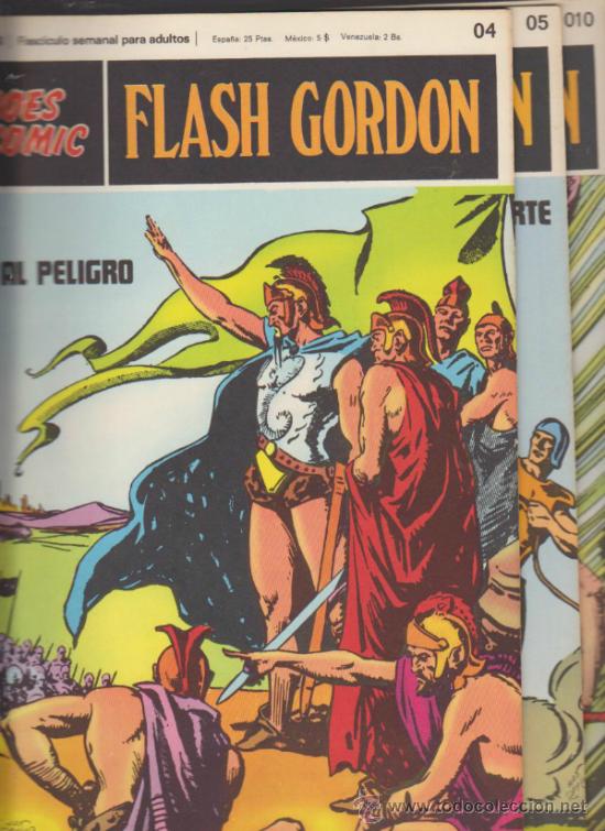 C&oacute;mics: Flash Gordon. N&ordm;  04,05 y 010 . Buru Lan  1971. - Foto 1