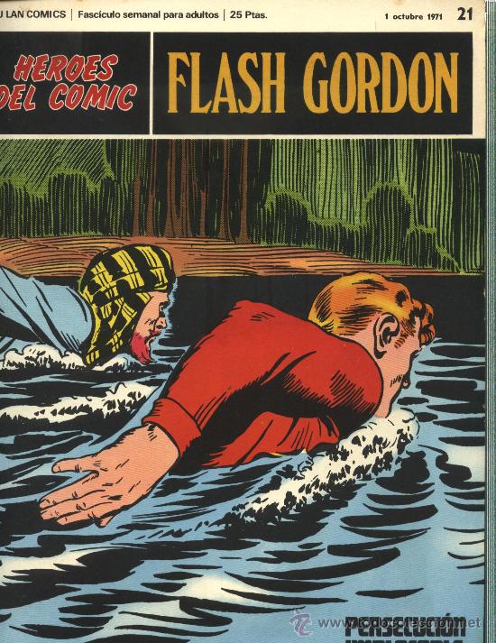 C&oacute;mics: FLASH GORDON - HEROES DEL COMIC, N&ordm;: 21 - BURULAN EDICIONES 1971 - Foto 1