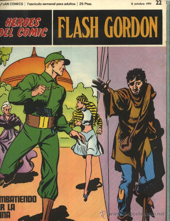 C&oacute;mics: FLASH GORDON - HEROES DEL COMIC, N&ordm;: 22 - BURULAN EDICIONES 1971 - Foto 1