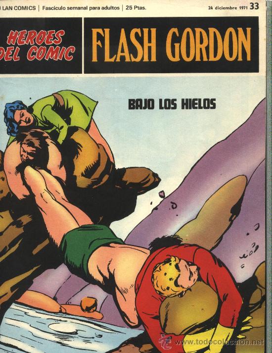 C&oacute;mics: FLASH GORDON - HEROES DEL COMIC, N&ordm;: 33 - BURULAN EDICIONES 1971 - Foto 1