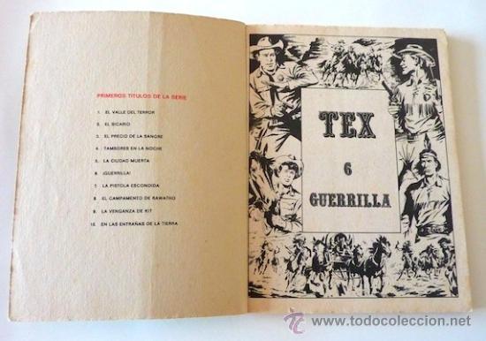 C&oacute;mics: Tex N&ordm; 6. Guerrilla. Buru Lan. 1970. En - Foto 3