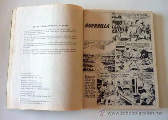 C&oacute;mics: Tex N&ordm; 6. Guerrilla. Buru Lan. 1970. En - Foto 5