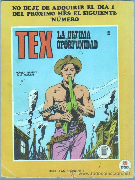 C&oacute;mics: TEX N&ordm; 20 EDI. BURULAN 1971 - - Foto 3