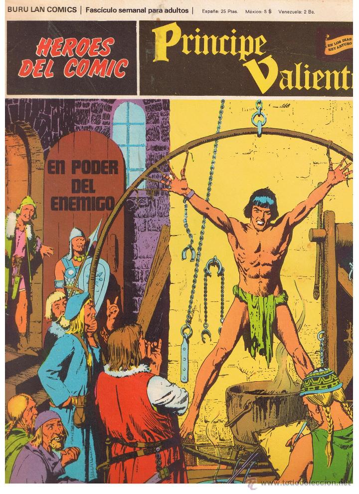 C&oacute;mics: HEROES DEL COMIC. PRINCIPE VALIENTE. N&ordm; 20. EN PODER DEL ENEMIGO.  BURU LAN 1972. (ST) - Foto 1