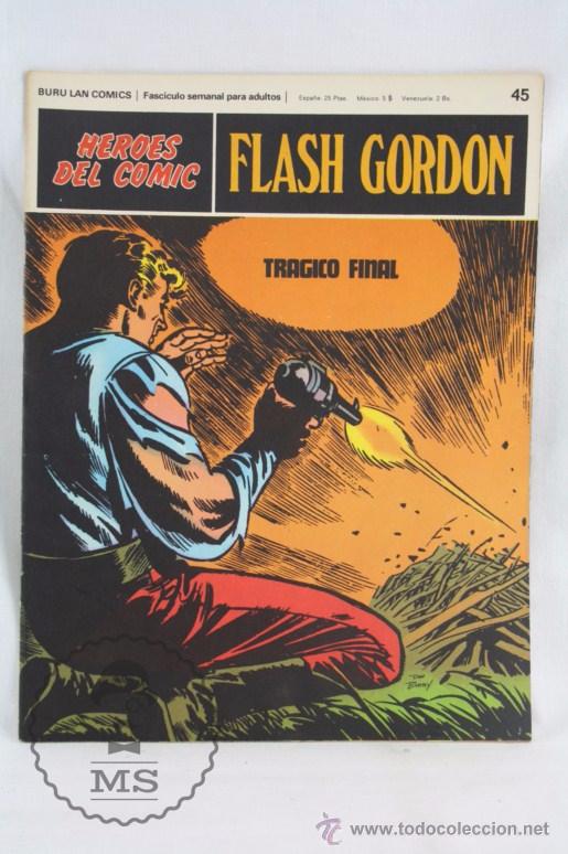 C&oacute;mics: C&oacute;mic Flash Gordon - Fasc&iacute;culo H&eacute;roes del C&oacute;mic - N&ordm; 45. Tr&aacute;gico Final - Buru Lan - Foto 1