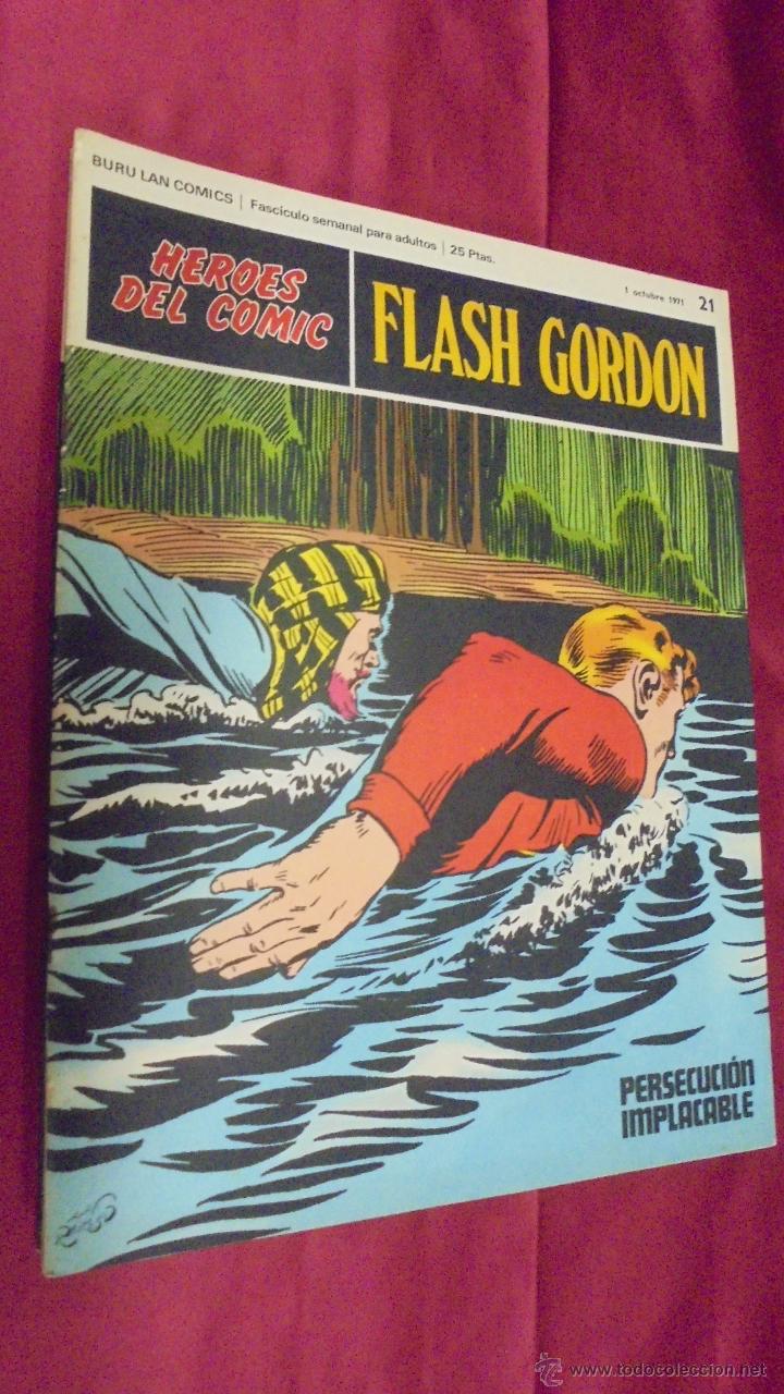 C&oacute;mics: FLASH GORDON. N&ordm; 21. BURU LAN EDICIONES. - Foto 1