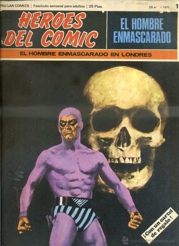 C&oacute;mics: HEROES DEL COMIC HOMBRE ENMASCARADO N&ordm; 1 - Foto 1