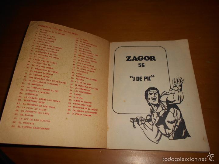 C&oacute;mics: ZAGOR , N&ordm; 56 , J DE PIC , BURU LAN , DIFICIL , ORIGINAL B.E. - Foto 2