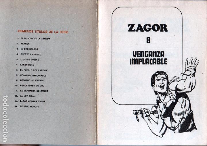 C&oacute;mics: ZAGOR N&ordm; 8 - EDI. BURULAN 1972 - 100 PGS. - Foto 2