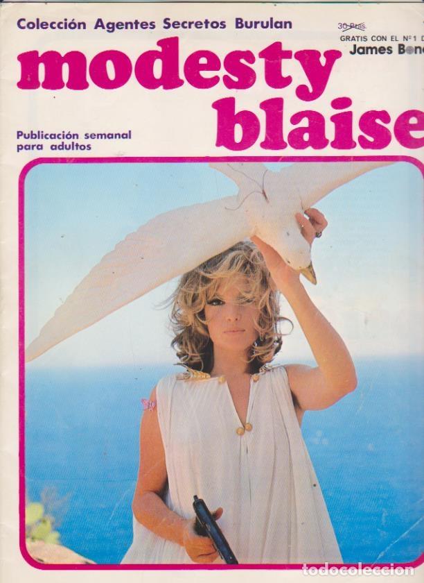 C&oacute;mics: Modesty Blaise. Burulan 1974. Completa 24 ejemplares. - Foto 1