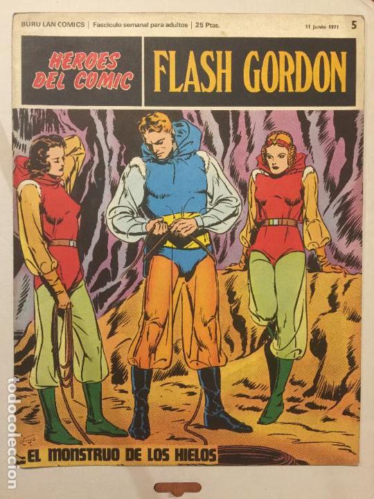 C&oacute;mics: HEROES DEL COMIC. FLASH GORDON N&ordm;5. A&Ntilde;O 1971. - Foto 1