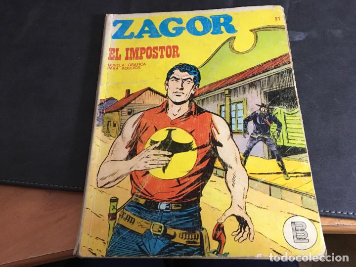 C&oacute;mics: ZAGOR N&ordm; 21 EL IMPOSTOR (BURULAN) (COB173) - Foto 1