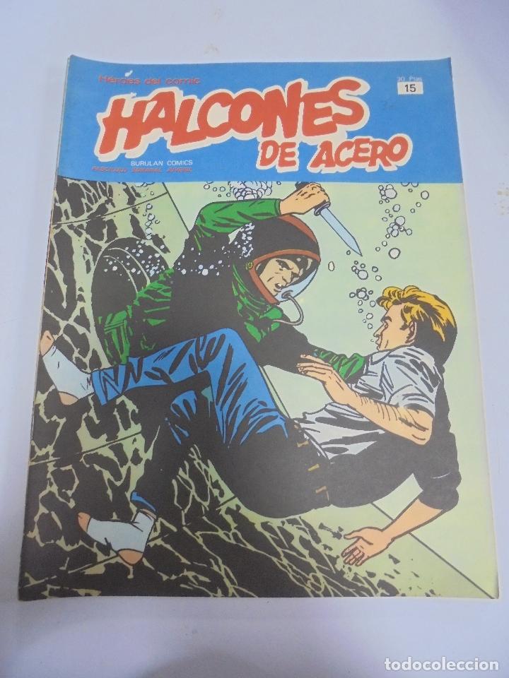 C&oacute;mics: HEROES DEL COMIC. HALCONES DE ACERO. N&ordm; 15. EDICIONES BURULAN - Foto 1