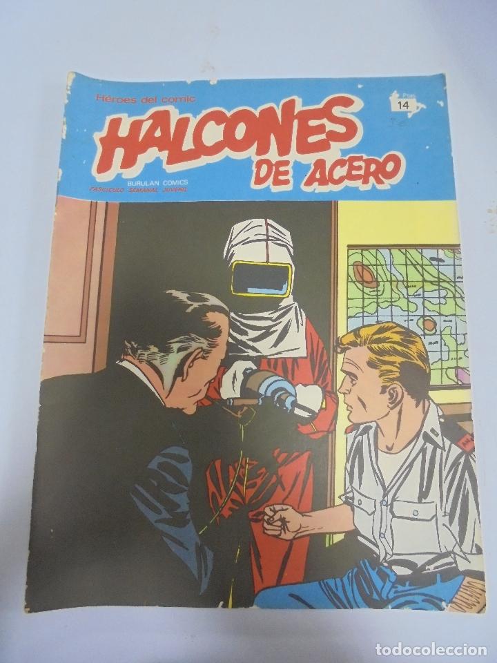 C&oacute;mics: HEROES DEL COMIC. HALCONES DE ACERO. N&ordm; 14. EDICIONES BURULAN - Foto 1