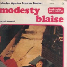 Cómics: MODESTY BLAISE-BURULAN-AÑO 1974-COLOR-FORMATO GRAPA-Nº 2-LA BARRA. Lote 128623807