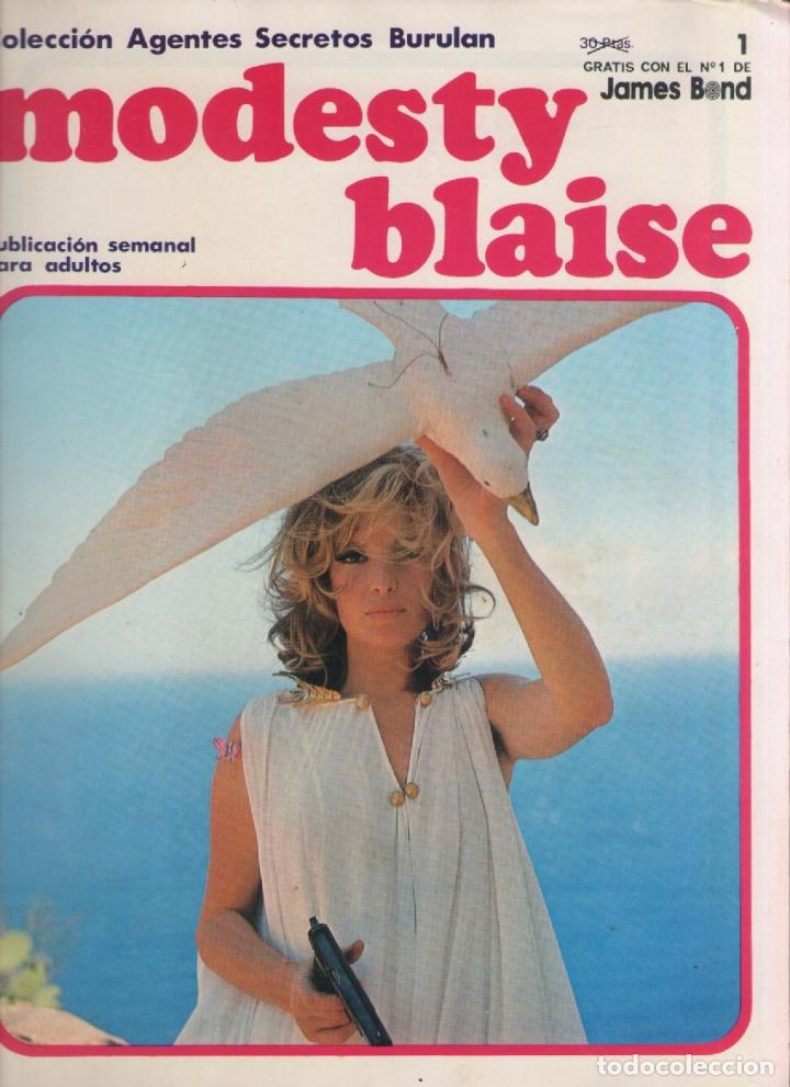 Cómics: Modesty Blaise-burulan-año 1974-color-formato grapa-nº 1-la barra - Foto 1 - 128623903